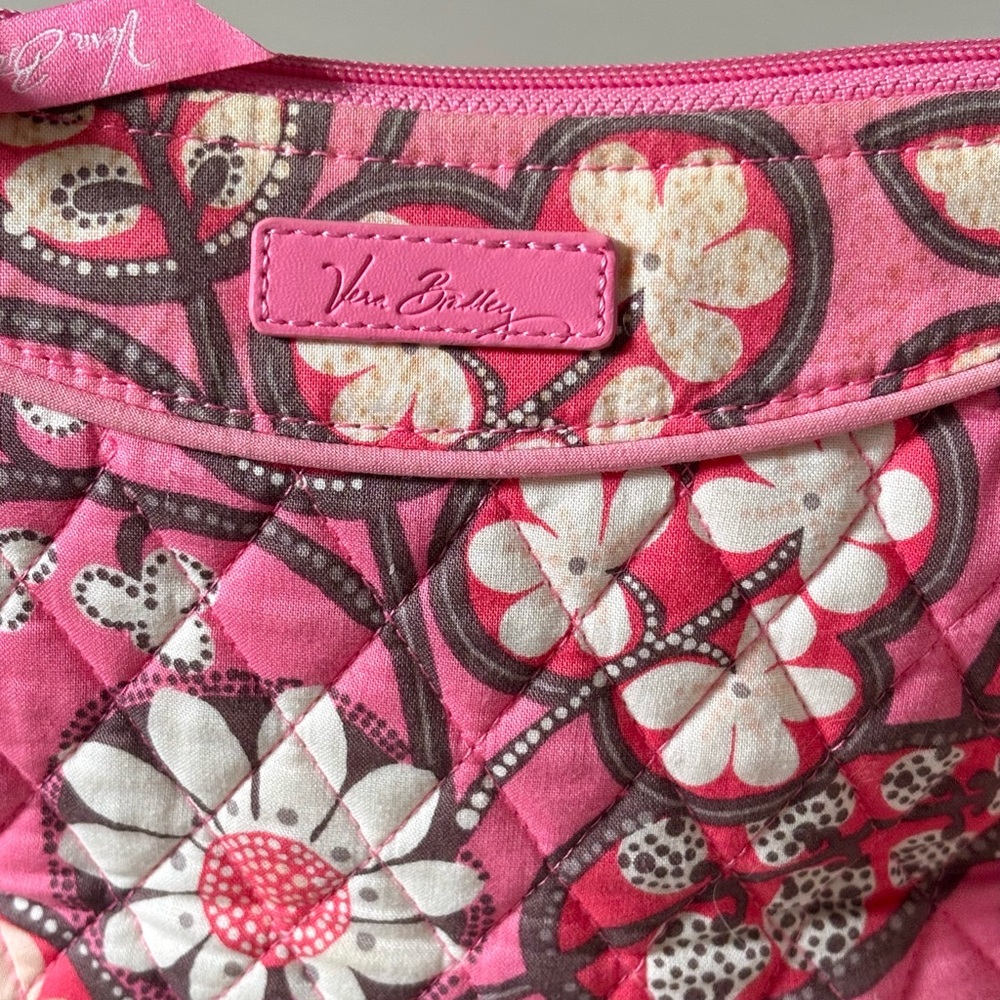 Vera Bradley Allione Quilted Blush Blossom Paisley Floral Crossbody Bag - Picture 2 of 8